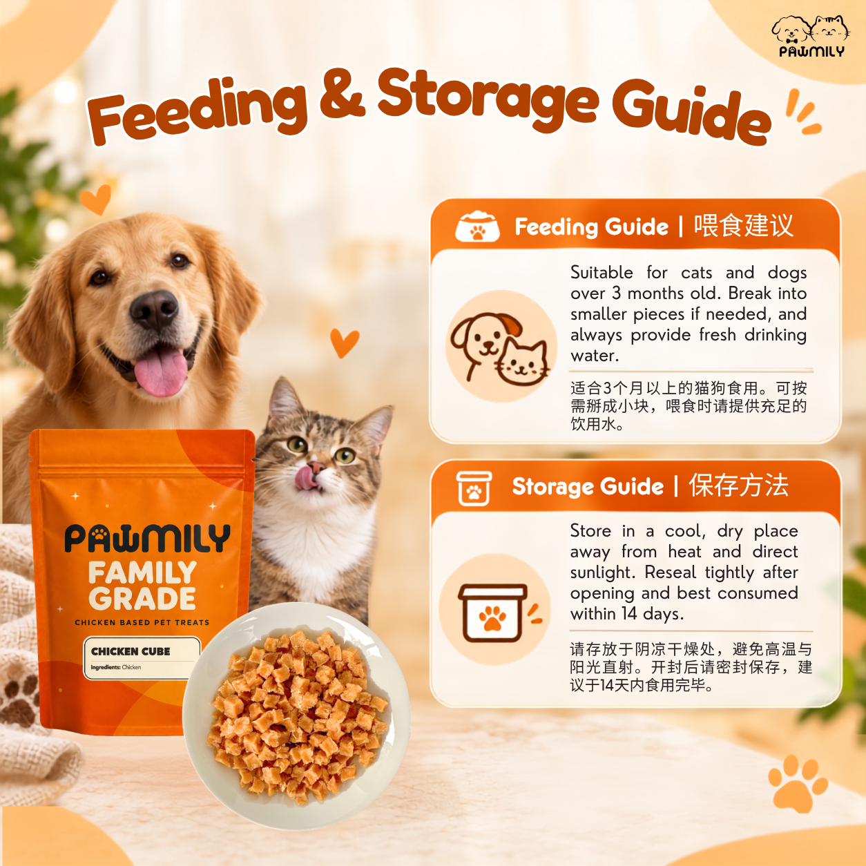 PAWMILY Chicken Cubes